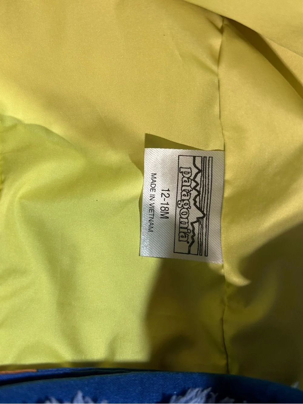 Preowned Kids' Reversible Blue Rain Jacket with Fleece Liner